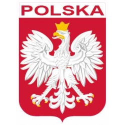 Naklejka orzeł Polska na samochód
