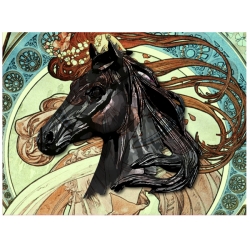 Naklejka ADR tablica Koń z Dziewczyną