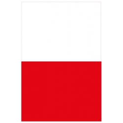 Naklejka ADR flaga Polski składana