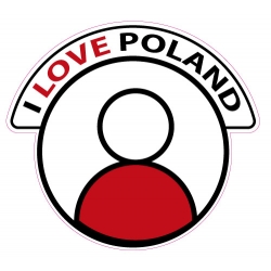 naklejka I Love Poland