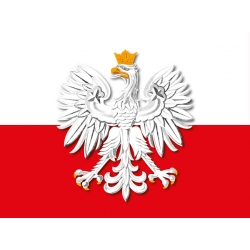 Naklejka orzeł polski flaga (ADR) tablica