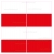 Naklejka flaga Polski na rejestrację odblaskowa