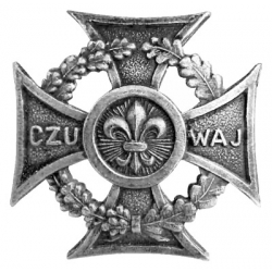 Naklejka Krzyż Harcerski II RP
