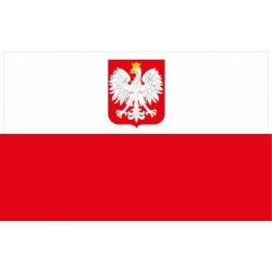 Naklejka flaga Polski patriotyczna