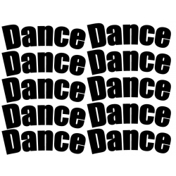 Naklejka Dance napis taniec