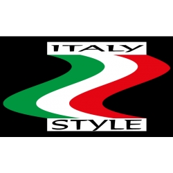 Naklejka flaga Włoch na samochód Italy Style