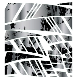 naklejki na kask naklejki na motocykl tuningowa grafika czern i szarość folia odblaskowa