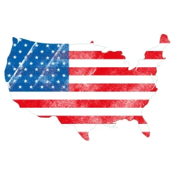 Naklejki USA flaga samochód