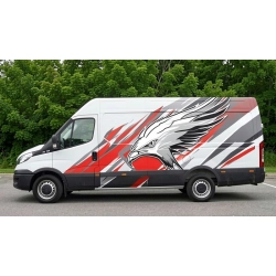 naklejki tuningowe iveco daily, naklejki z orłem, naklejki tuningowe samochód dostawczy, naklejki z orłem iveco daily, n