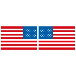 Naklejki flaga USA naklejka lewa prawa
