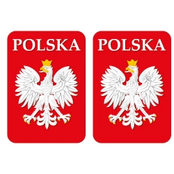 Naklejka na boczek kabinę DAF XF orzeł POLSKA