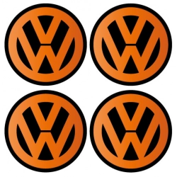 Tuningowe naklejki na kołpaki z logo VW 70 mm