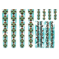 Zestaw naklejek na rower folk kaszubski