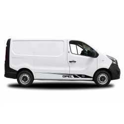 naklejki na busa opel vivaro, naklejki na busa opel vivaro z dekoracyjnymi pasami, naklejki na busa opel vivaro w postac
