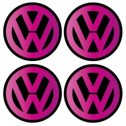 Naklejka na kołpak do samochodu VW 90 mm