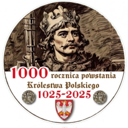 Poznaj rocznicową naklejkę z 1000-lecia Królestwa Polskiego! Atrakcyjny design z Bolesławem Chrobrym