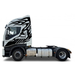 naklejki, kabina, ciężarówka, iveco, stralis, wycinane, folia, tuningowe, logo, czarny, koń, stylowy, zestaw, oklejanie,