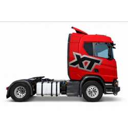 naklejki xt, zestaw naklejek, kabina ciężarówki scania, tuningowanie ciężarówki, oklejanie kabiny, zestaw xt, ciężarówka