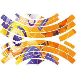 Naklejki na kask Circle grafika tribal quada Liquid