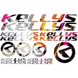 oryginalne kolorowe naklejki grafika rower kellys,design,graffiti