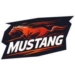 Naklejka z grafiką konia Mustang