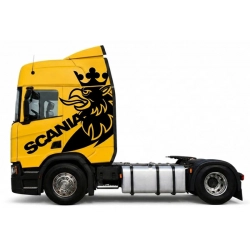 Naklejki dedykowane do kabin ciężarówek Scania z Griffinem
