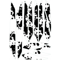 Stylizowane grafiki na rower - zestaw naklejek tuningowych.