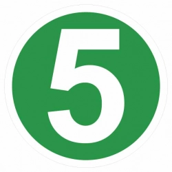 Naklejka normatywna poziomu spalin Euro 5