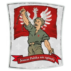 Naklejka z napisem