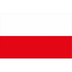 Naklejka flaga Polski na samochód