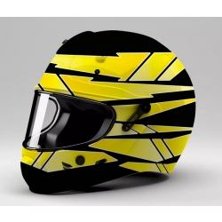 Zestaw naklejek na kask motocyklowy-odblaskowe