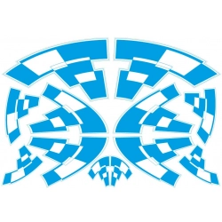 Naklejki na kask SECA, Probiker, Nishua, Caberg i Nolan.