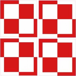 Naklejka szachownica na samochód