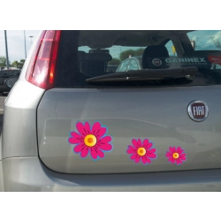 Naklejka na samochód kwiaty kwiatki kobieta