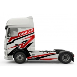 Naklejki do kabiny ciężarówki DAF XF, grafiki tuningowe DAF XF, zestaw ekstra naklejek