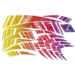 Naklejki na kask grafika tribal quada Liquid