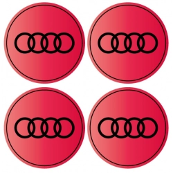 naklejki na kołpaki zestaw naklejek na kołpaki audi naklejki 80mm