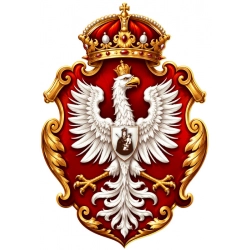 naklejka, godło I rzeczpospolita, emblemat patriotyczny, samochód, motocykl, kask, design, wizerunek orła białego, polsk