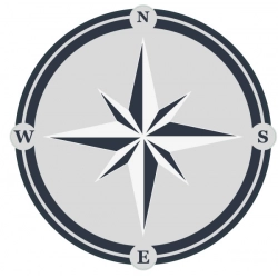 Naklejka Róża Wiatrów gwwiazda żeglarska