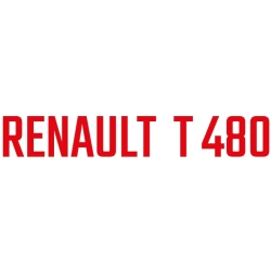 Zestaw naklejek Renault T 480 na osłona między osiową. naklejka