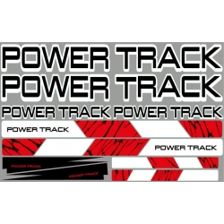 Naklejki Power Track naklejka,uning optyczny, naklejki na motocykl, kask, maska samochodu, grafika