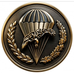 naklejka odblaskowa, 6 brygada powietrznodesantowa, stylizowana naklejka, odznaka wojskowa, wzór, stylizacja, military,