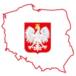 Naklejka na samochód orzeł Polski