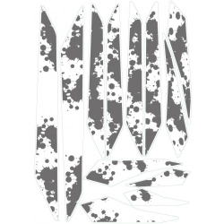 Stylizowane grafiki na rower - zestaw naklejek tuningowych.