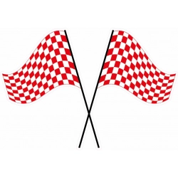 Naklejka flaga szachownice