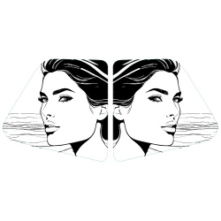 Naklejka dziewczyna dziewczyna kobieta Volvo FH 16 boczek kabina tir