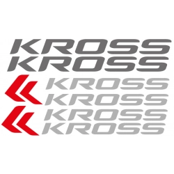 Oryginalne naklejki rowerowe Kross w unikalnych wzorach