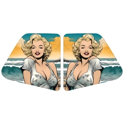 Naklejka z wizerunkiem seksownej dziewczyny w stylu Marylin Monroe na kabinę Volvo FH