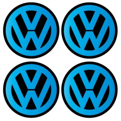 Kolpaki do VW zestaw naklejek o srenicy 70 mm