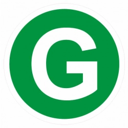 Naklejka normatywna poziomu hałasu G